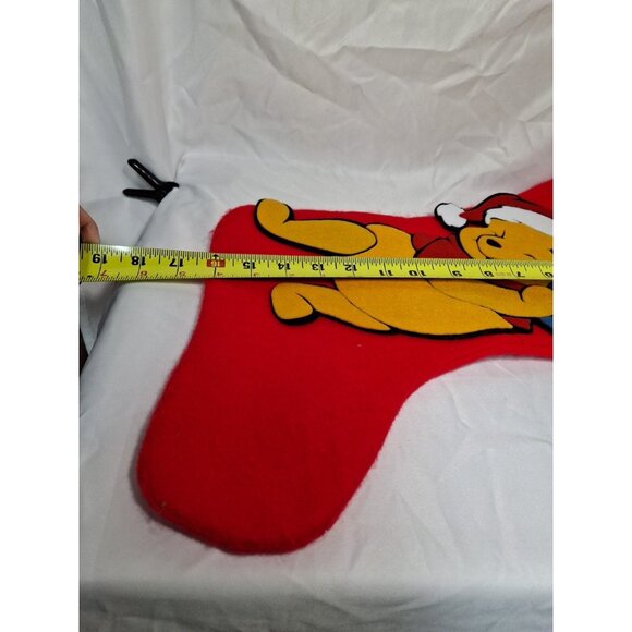 Vintage Winnie the Pooh Honey Pot Disney Felt Christmas Stocking - 17" - 1990s? - Picture 7 of 9